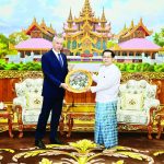 ပြည်ထောင်စုသမ္မတမြန်မာနိုင်ငံတော် ယာယီသမ္မတထံသို့ နိုဗိုစီဗစ်ဒေသအုပ်ချုပ်ရေးမှူး ဦးဆောင်သောကိုယ်စားလှယ်အဖွဲ့က လာရောက်ဂါရဝပြုတွေ့ဆုံ (၄-၁၁-၂၀၂၅)