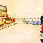 ပြည်ထောင်စုသမ္မတမြန်မာနိုင်ငံတော်ယာယီသမ္မတနှင့် ဘယ်လာရုစ်သမ္မတနိုင်ငံသမ္မတတို့ မီဒီယာများအား နှစ်နိုင်ငံပူးတွဲကြေညာချက်ကို ရှင်းလင်းပြောကြား(၂၈-၁၁-၂၀၂၅)