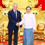 ပြည်ထောင်စုသမ္မတမြန်မာနိုင်ငံတော် ယာယီသမ္မတ ရုရှားဖက်ဒရေးရှင်းနိုင်ငံလုံခြုံရေးကောင်စီ အတွင်းရေးမှူးဦးဆောင်သည့်ကိုယ်စားလှယ်အဖွဲ့အား လက်ခံတွေ့ဆုံ (၃-၂-၂၀၂၆)