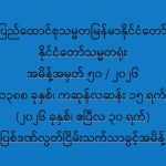 ပြည်ထောင်စုသမ္မတမြန်မာနိုင်ငံတော် နိုင်ငံတော်သမ္မတရုံး အမိန့်အမှတ် ၅၀ / ၂၀၂၆ ပြစ်ဒဏ်လွတ်ငြိမ်းသက်သာခွင့် (၃၀-၄-၂၀၂၆)