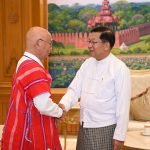 ပြည်နယ်တစ်ခုသည် လူမျိုးတစ်မျိုးတည်း၏ ပိုင်ဆိုင်မှုမဟုတ်ဘဲ ဒေသတွင်းနေထိုင်သည့် လူမျိုးအားလုံး၏ ပိုင်ဆိုင်မှုဖြစ်ကြောင်း၊ ပြည်ထောင်စုစိတ်ဓာတ်မွေးမြူရန်လိုအပ်ကြောင်း နိုင်ငံတော်သမ္မတပြောကြား (၁၅-၁၀-၂၀၂၆)