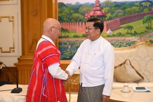 ပြည်နယ်တစ်ခုသည် လူမျိုးတစ်မျိုးတည်း၏ ပိုင်ဆိုင်မှုမဟုတ်ဘဲ ဒေသတွင်းနေထိုင်သည့် လူမျိုးအားလုံး၏ ပိုင်ဆိုင်မှုဖြစ်ကြောင်း၊ ပြည်ထောင်စုစိတ်ဓာတ်မွေးမြူရန်လိုအပ်ကြောင်း နိုင်ငံတော်သမ္မတပြောကြား (၁၅-၁၀-၂၀၂၆)