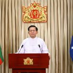NCA (၁၁) နှစ်မြောက် နှစ်ပတ်လည့်နေ့အခမ်းအနားတွင် အမျိုးသားစည်းလုံးညီညွတ်ရေးနှင့် ငြိမ်းချမ်းရေးဖော်ဆောင်မှုဗဟိုကော်မတီ ဥက္ကဋ္ဌ ပြည်ထောင်စုသမ္မတမြန်မာနိုင်ငံတော် နိုင်ငံတော်သမ္မတ ဦးမင်းအောင်လှိုင်က Video Message ဖြင့် ပြောကြားသည့် အဖွင့်မိန့်ခွန်း