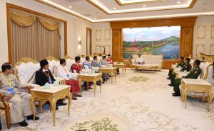 နိုင်ငံတော်သမ္မတထံ NCA (၁၁) နှစ်မြောက်နှစ်ပတ်လည်နေ့ အထိမ်းအမှတ်အခမ်းအနားသို့ တက်ရောက်ခဲ့သည့် EAOs ခေါင်းဆောင်များနှင့် ကိုယ်စားလှယ်များက လာရောက်ဂါရဝပြုတွေ့ဆုံ (၁၅-၁၀-၂၀၂၆)