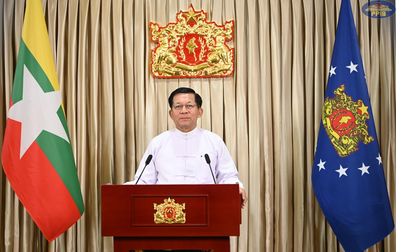 You are currently viewing NCA (၁၁) နှစ်မြောက် နှစ်ပတ်လည့်နေ့အခမ်းအနားတွင် အမျိုးသားစည်းလုံးညီညွတ်ရေးနှင့် ငြိမ်းချမ်းရေးဖော်ဆောင်မှုဗဟိုကော်မတီ ဥက္ကဋ္ဌ ပြည်ထောင်စုသမ္မတမြန်မာနိုင်ငံတော် နိုင်ငံတော်သမ္မတ ဦးမင်းအောင်လှိုင်က Video Message ဖြင့် ပြောကြားသည့် အဖွင့်မိန့်ခွန်း